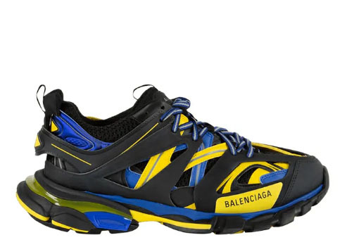 Balenciag* Track Trainer 'Black Yellow Blue'