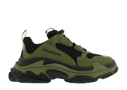 Balenciag* Triple S Sneaker 'Black Khaki'