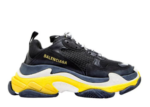 Balenciag* Wmns Triple S 'Black Yellow