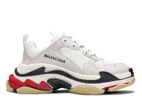 Balenciag* Wmns Triple S 'White Black Red' 2019