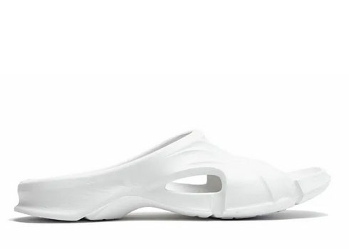 Balenciag* Mold Slide Sandal White (Women's)