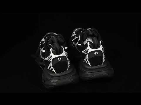 Balenciag* 3XL Sneaker 'Worn‑Out ‑ Black White'