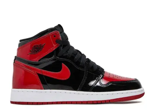 Air Jordan 1 Retro High OG GS Patent Bred(A1)