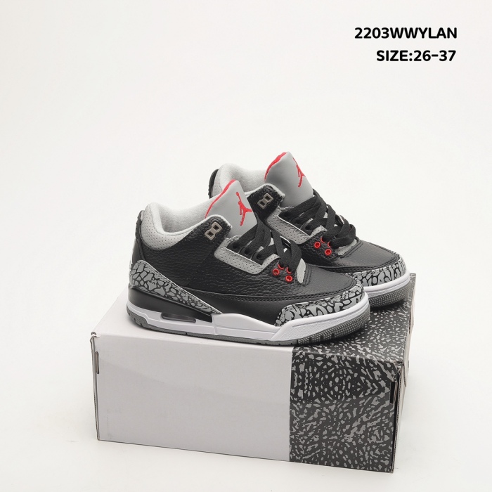 Air Jordan 3 Retro Black Cement 2011 Toddler