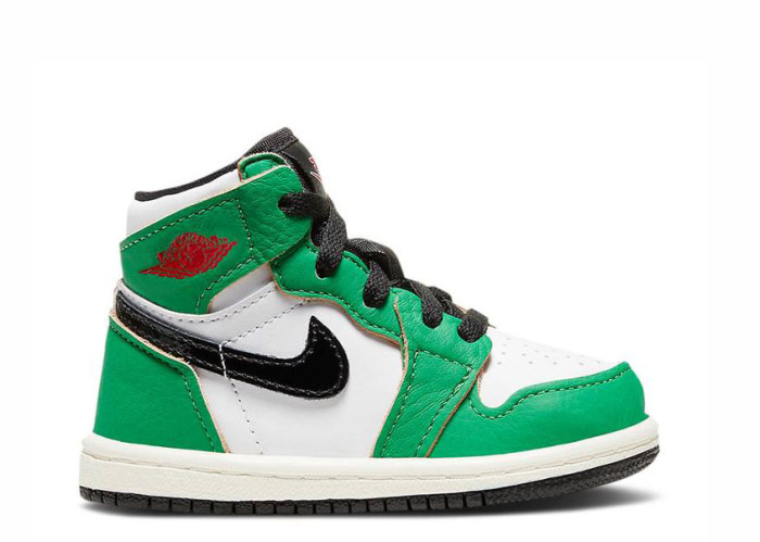 Air Jordan 1 Retro High OG TD Lucky Green Toddler (With pull tab)
