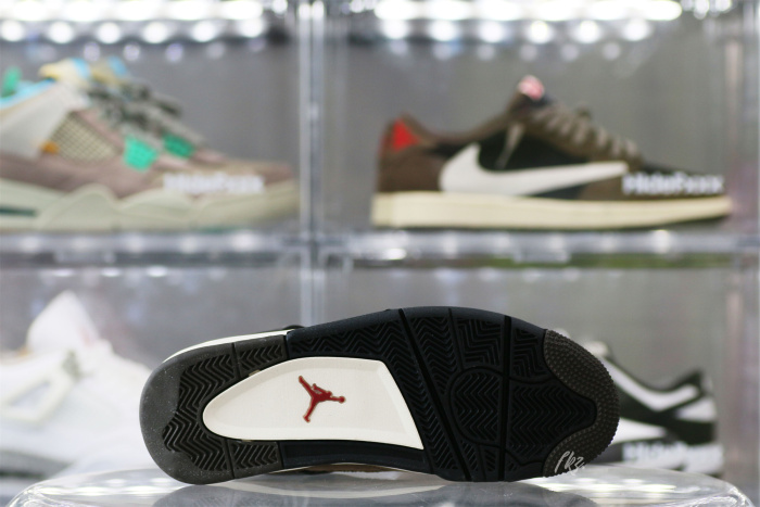 Air Jordan 4 Retro Travis Scott Olive Custom Shoes