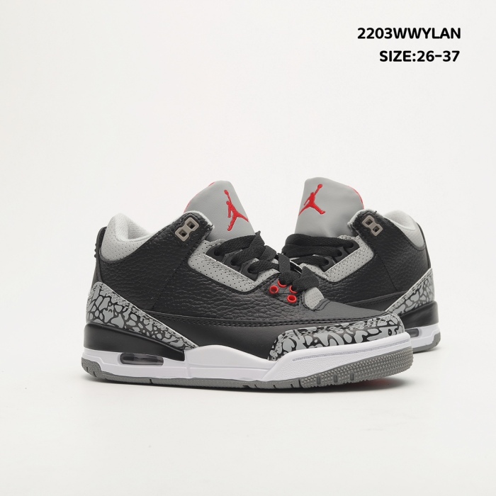 Air Jordan 3 Retro Black Cement 2011 Toddler