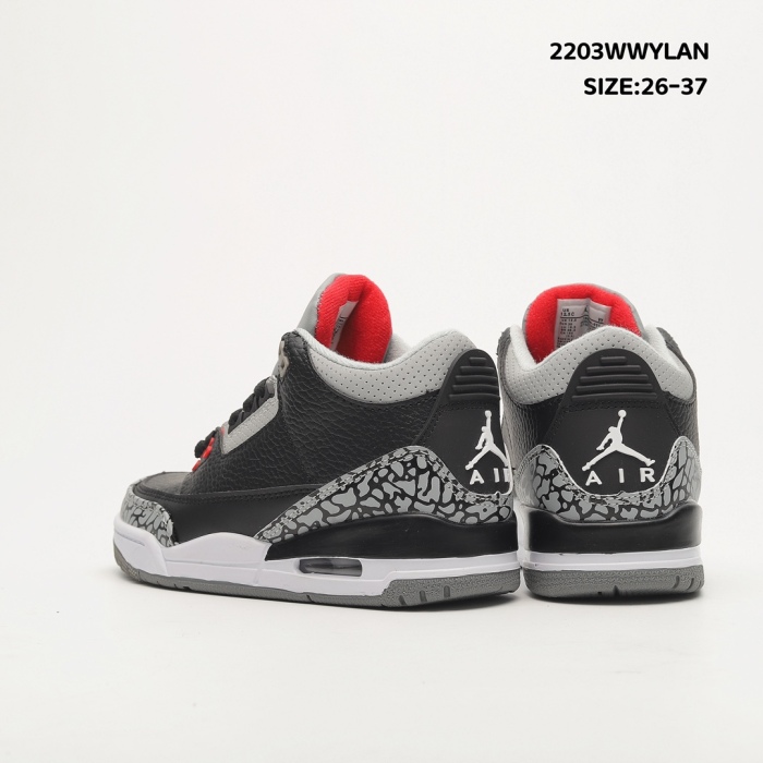 Air Jordan 3 Retro Black Cement 2011 Toddler