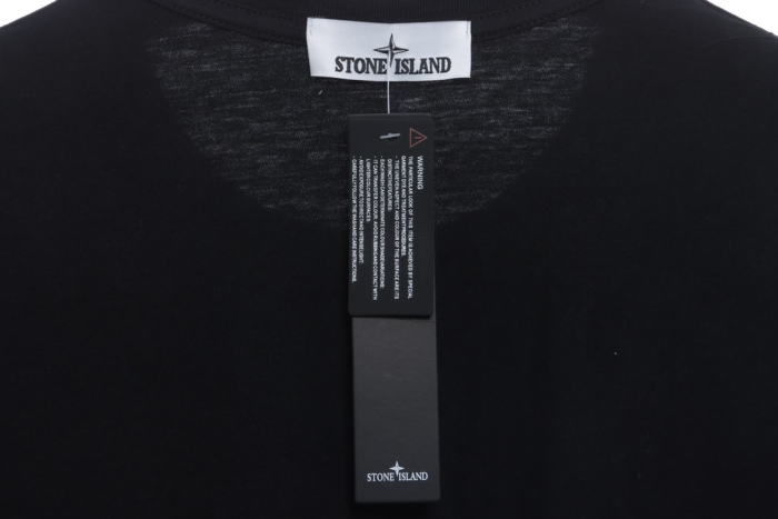 Stone island cross logo printing short sleeves