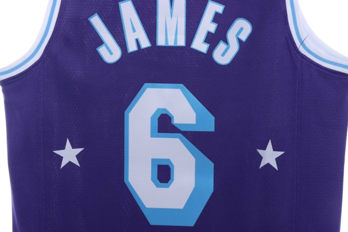 NBA Lakers James James No. 6 jersey
