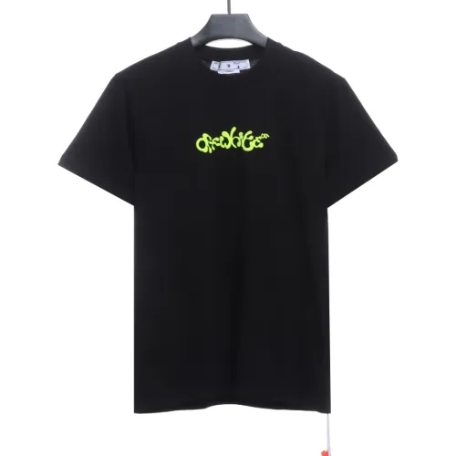 OW green paint letter arrowhead short sleeves