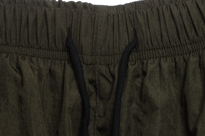 Stone Island Side compass large embroidered shorts gray