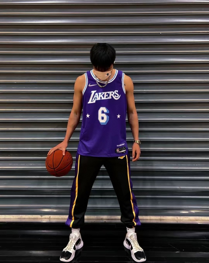 NBA Lakers James James No. 6 jersey