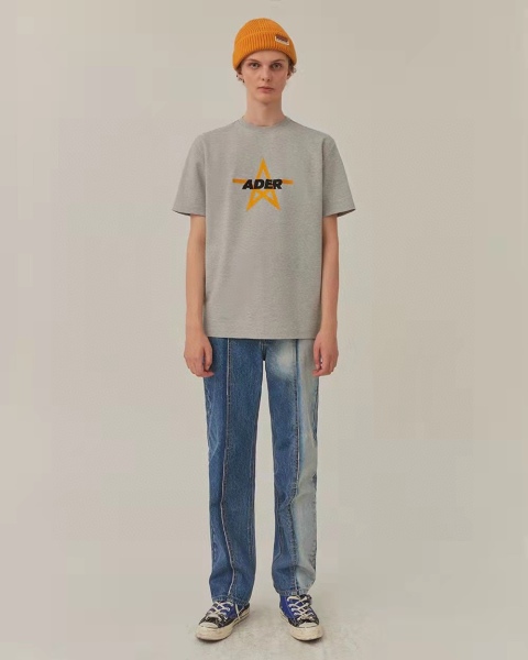 ADER pentagram embroidered short sleeves