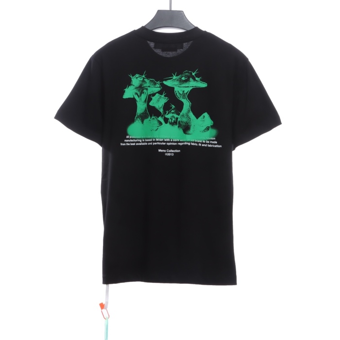 OW green mushroom printing short sleeves