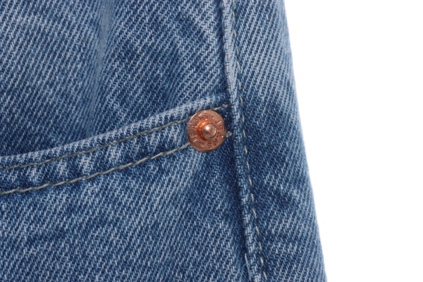 Stuart co-signed Levi's 150th anniversary embossed denim trousers