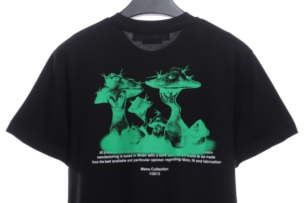 OW green mushroom printing short sleeves