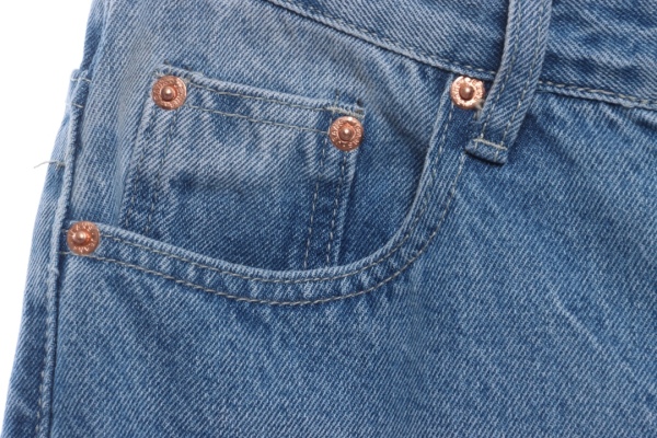 Stuart co-signed Levi's 150th anniversary embossed denim trousers