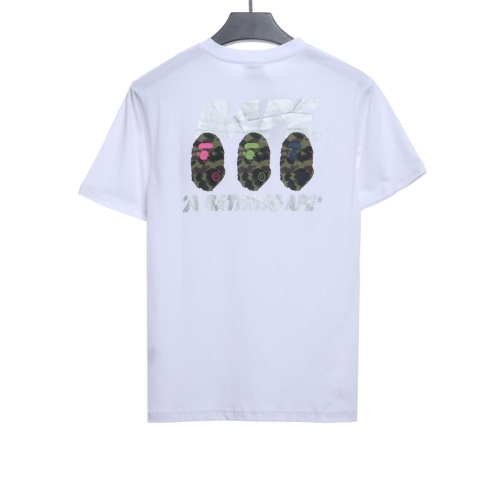 BAPE camouflage ape head reflective letter printing short sleeves