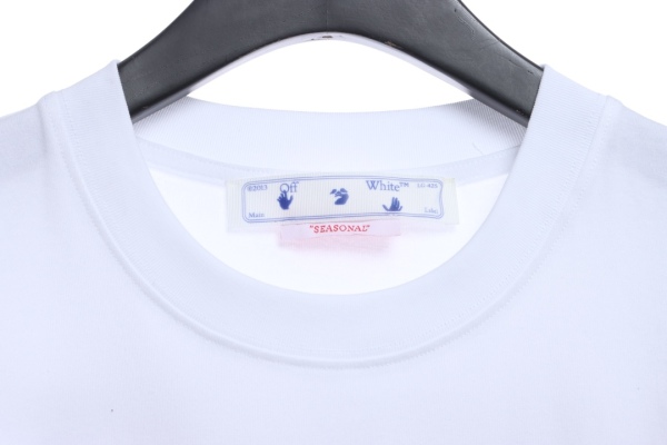 OW Sketch Splashed Ink Arrow Letter Short Sleeves