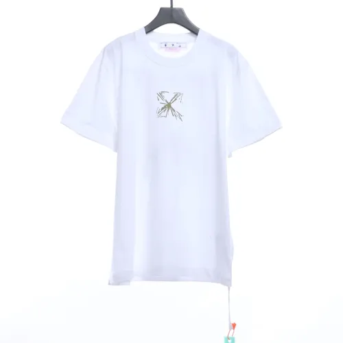 OW Sketch Splashed Ink Arrow Letter Short Sleeves