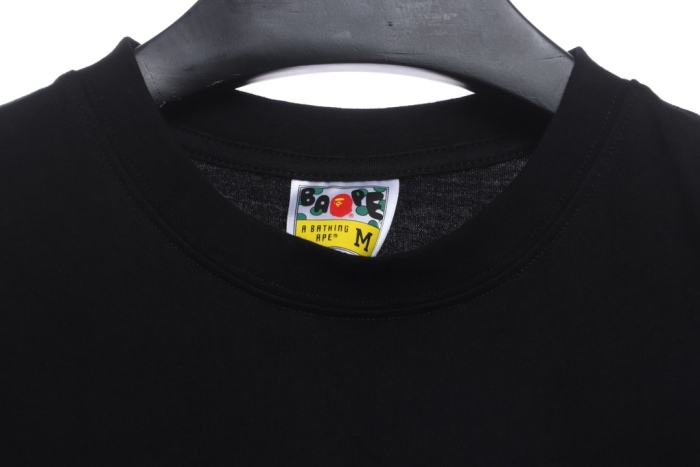 BAPE camouflage ape head pattern hit color letter printing short sleeves
