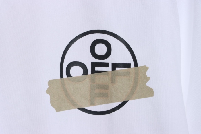 OW tape arrowhead printing short sleeves