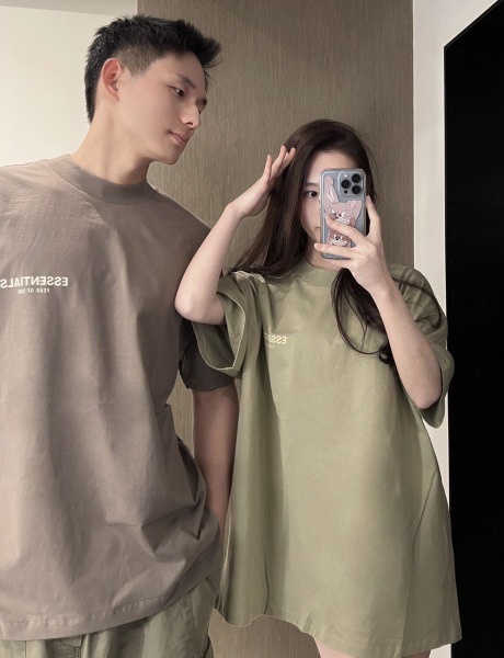 Fear Of God / Essentials Flocking logo printing short sleeves