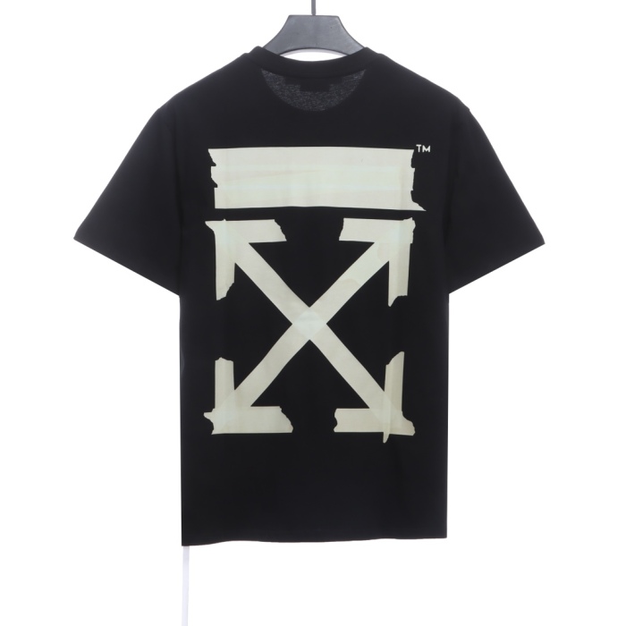 OW tape arrowhead printing short sleeves