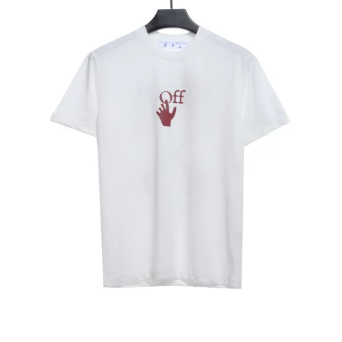 OW logo red graffiti arrow skull short sleeves