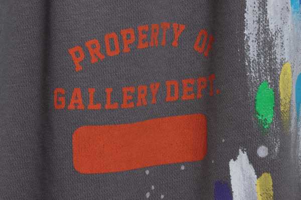 GALLERY DEP hand-painted graffiti splash ink curly edge destruction shorts