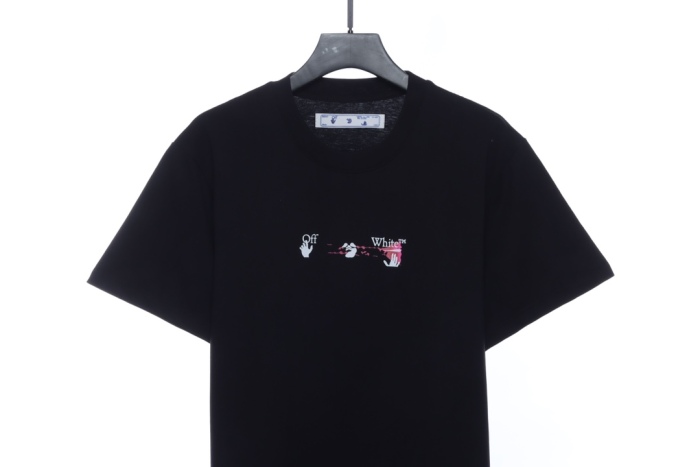 OW Acrylic Arrow Print Short Sleeve