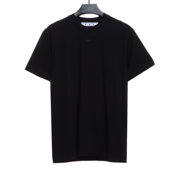 OW overlapping arrowhead pattern printing short sleeves