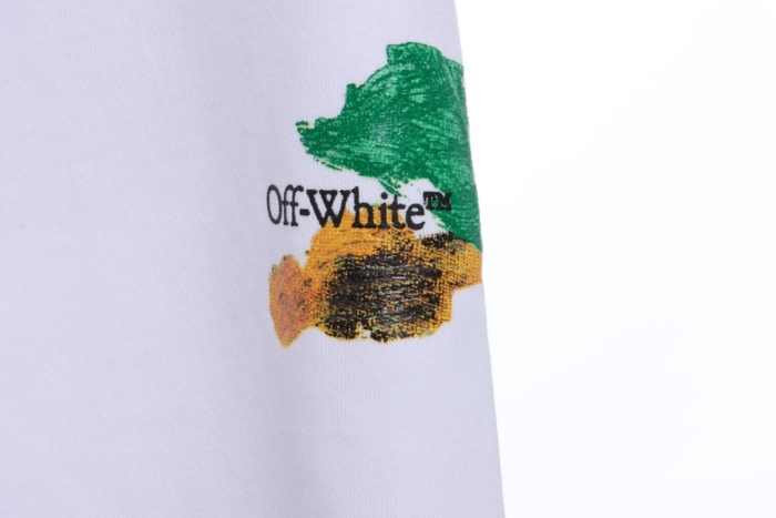 OW ink hand-painted graffiti arrow shorts