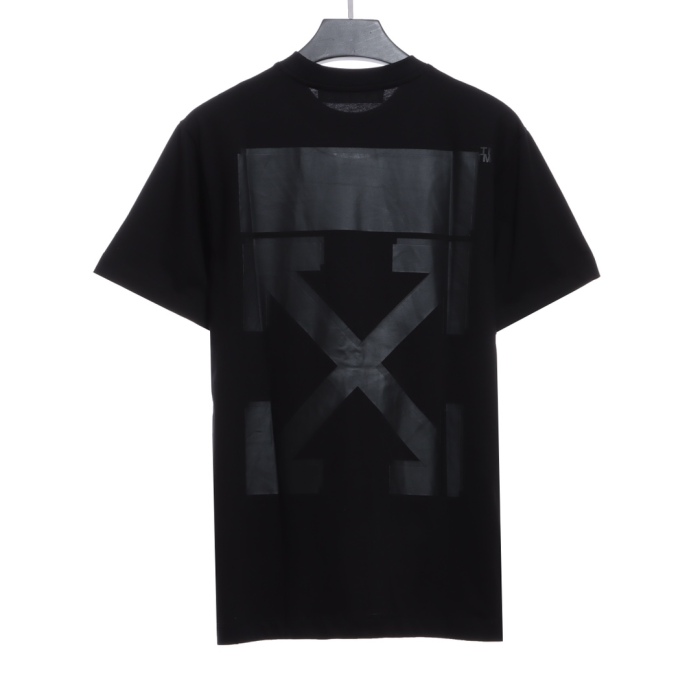 OW overlapping arrowhead pattern printing short sleeves
