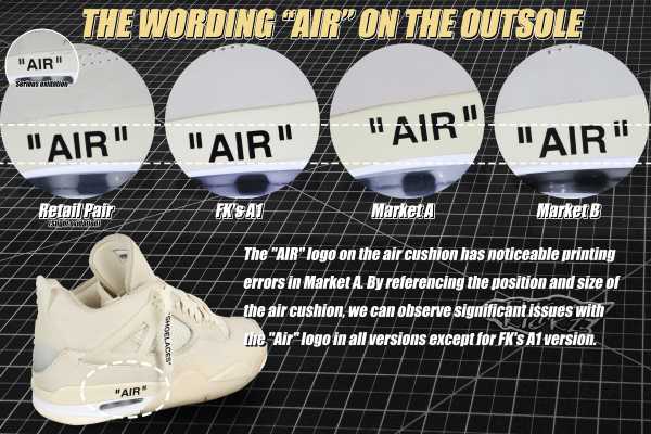 Off White x Air Jordan 4 Sail 2020  ( A1)