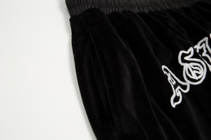Letter high street flocking shorts