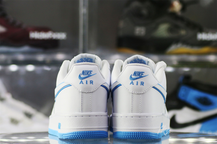 Nike Air Force 1 '07 Low White University Blue Sole