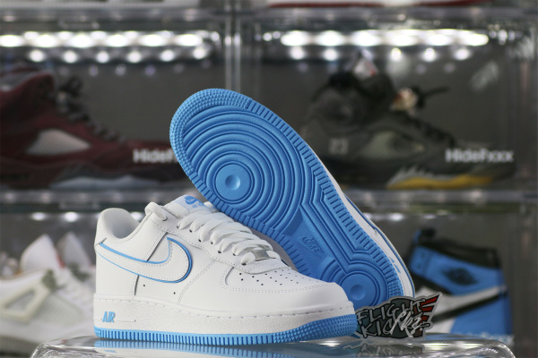 Nike Air Force 1 '07 Low White University Blue Sole