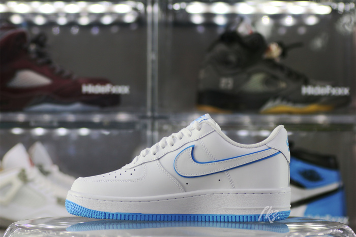 Nike Air Force 1 '07 Low White University Blue Sole
