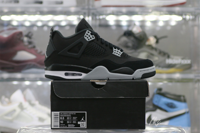 Air Jordan 4 Retro SE Black Canvas 2022（A1）
