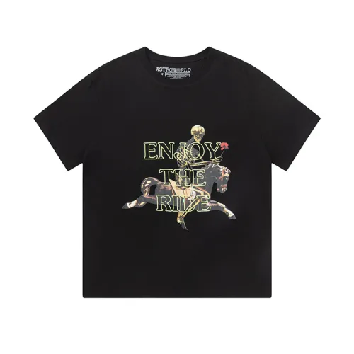 Travis Scott Concert retro art letter printing short sleeves