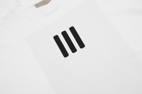 FOG tripartite co-signature RRR123 short-sleeved character letter printing