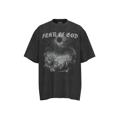 Fear Of God / Essentials style vintage washing handstand cross cross printing short sleeves