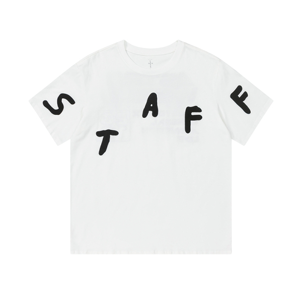 Travis Scott Cactus Jack Fesrival Staff Tee rap tour short sleeves