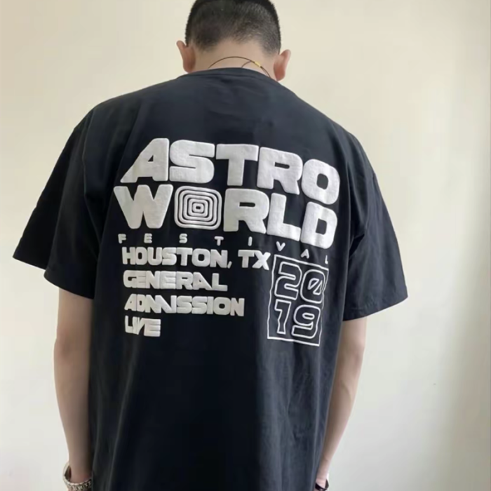 Travis Scott Cactus Jack Fesrival Staff Tee rap tour short sleeves