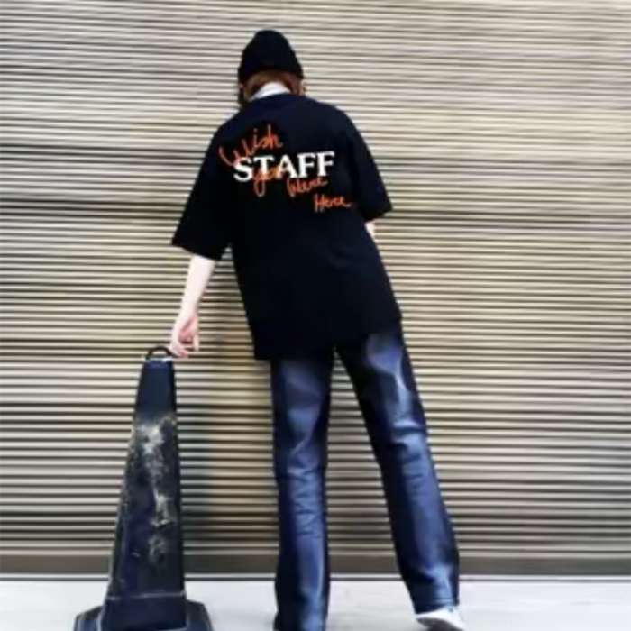 Travis Scott Cactus Jack Astroworld Staff head printing short sleeves