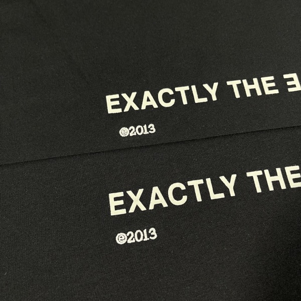 Ow reverse letter slogan short sleeves