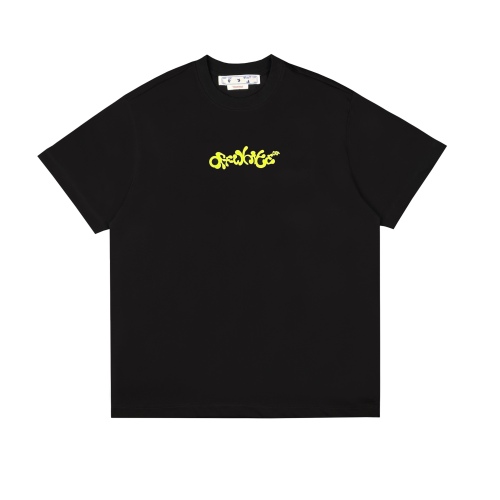 Ow yellow letter arrow short sleeves