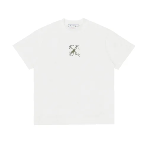 Ow Sketch Splash Ink Arrow letter short sleeve